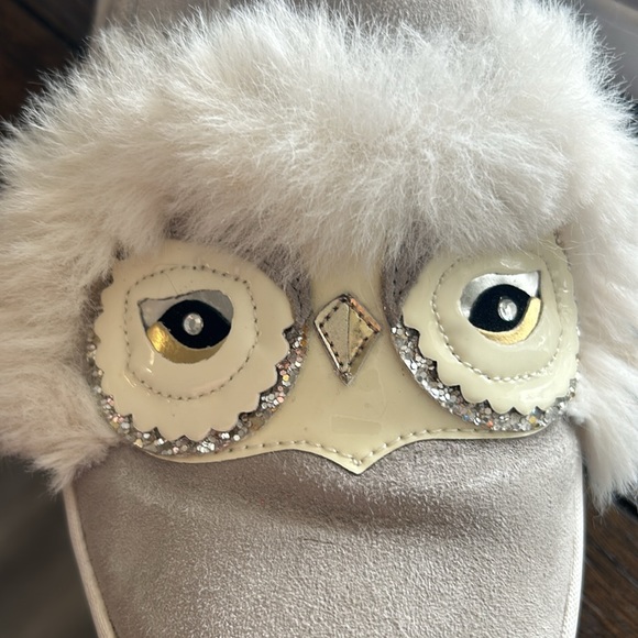 Kate Spade Lefferts Grey Suede Owl Shoes - Picture 5 of 6